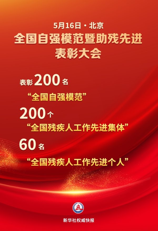 股票配资亲身经历 自强！助残！全国200个集体260名个人受到表彰