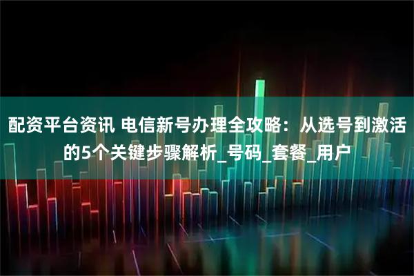 配资平台资讯 电信新号办理全攻略：从选号到激活的5个关键步骤解析_号码_套餐_用户